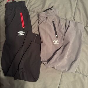 (2) pairs of boys umbro pants size 8-10